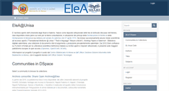 Desktop Screenshot of elea.unisa.it