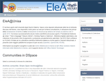 Tablet Screenshot of elea.unisa.it
