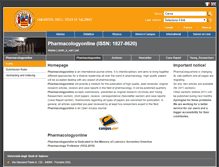 Tablet Screenshot of pharmacologyonline.unisa.it