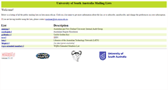 Desktop Screenshot of lists.unisa.edu.au