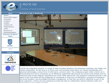 Tablet Screenshot of e-world.unisa.edu.au