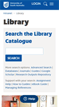 Mobile Screenshot of m.library.unisa.edu.au