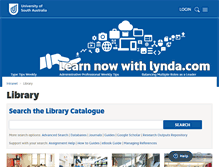 Tablet Screenshot of m.library.unisa.edu.au