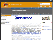 Tablet Screenshot of musica.unisa.it